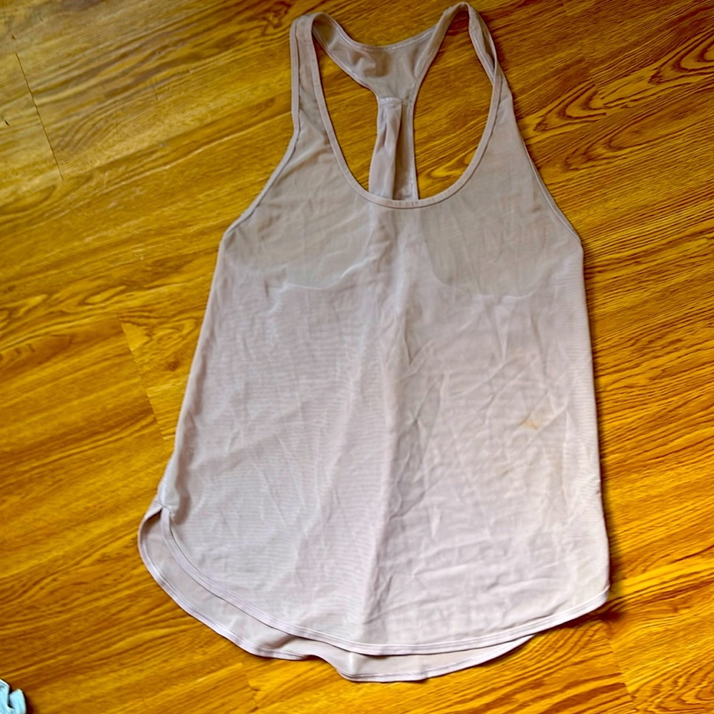 Lululemon 105 Singlet Mesh Tank Racer Pastel Purpl
